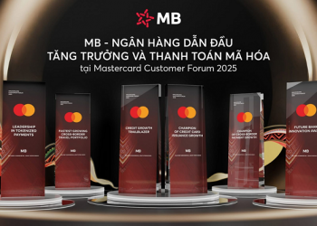 MB được Mastercard vinh danh là ngân hàng dẫn đầu về tăng trưởng chi tiêu quốc tế