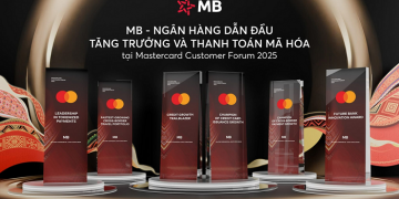 MB được Mastercard vinh danh là ngân hàng dẫn đầu về tăng trưởng chi tiêu quốc tế