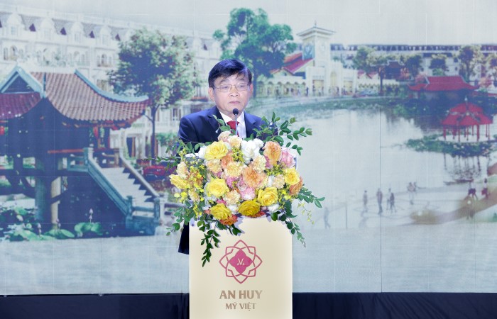 Ông Nguyễn Thế Bạch – Chủ tịch HĐQT An Huy Group phát biểu tại khai mạc sự kiện